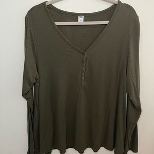 Old Navy Green Long Sleeve Perfect for Fall!!